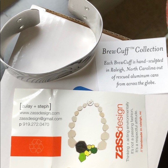 🆕 Handmade Brew Cuff Bracelet “Wave” Zass Design - Picture 4 of 8